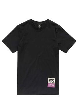 Camiseta G-Star Back Slim Negro para Hombre