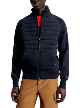 Sudadera Tommy Hilfiger Mix Media Marino Hombre