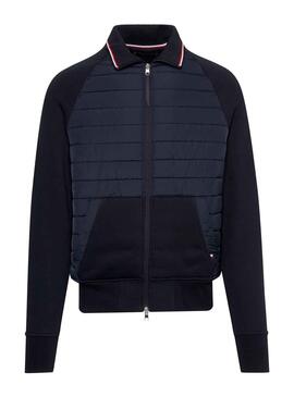 Sudadera Tommy Hilfiger Mix Media Marino Hombre