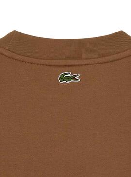 Sudadera Lacoste Loose Fit Marrón para Hombre