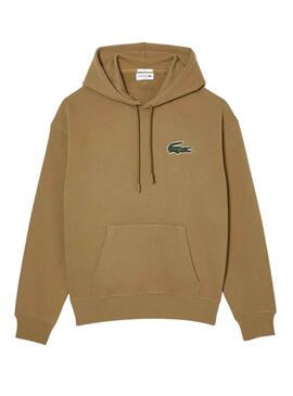 Sudadera Lacoste Loose Fit Marrón Hombre Mujer