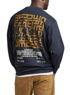 Sudadera de hombre G-star RAW Multi logo OD R T L/S Talla M 