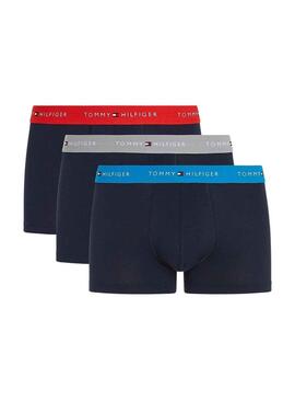 Pack 3 Bóxers Tomm Hilfiger Trunk Azul Hombre