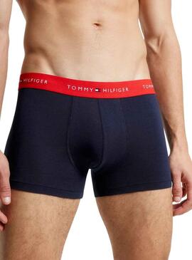 Pack 3 Bóxers Tomm Hilfiger Trunk Azul Hombre