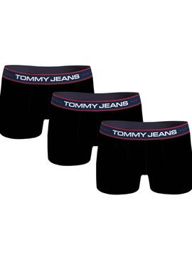 Pack 3 Bóxers Tommy Hilfiger Trunk Negro Hombre
