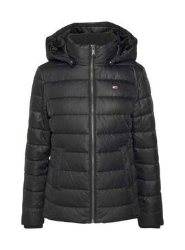 Chaqueta Tommy Jeans Basic Hooded Negro Mujer