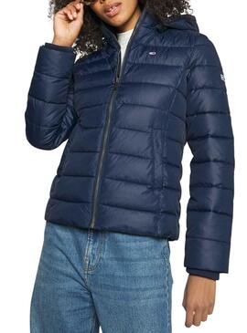 Chaqueta Tommy Jeans Basic Hooded Marino Mujer
