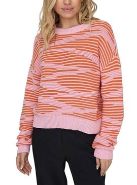 Jersey Only Emma Life Structure Rosa Naranja Mujer