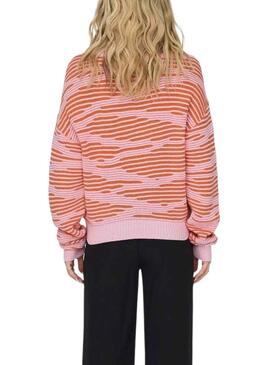 Jersey Only Emma Life Structure Rosa Naranja Mujer