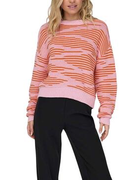 Jersey Only Emma Life Structure Rosa Naranja Mujer