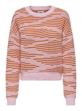 Jersey Only Emma Life Structure Rosa Naranja Mujer