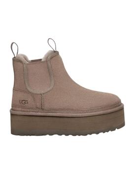 Botas UGG Neumel Platform Chelsea Marrón Mujer