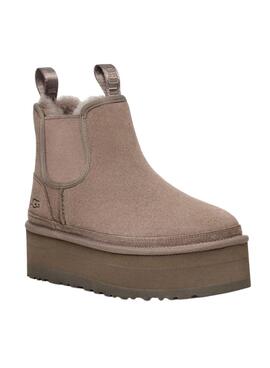 Botas UGG Neumel Platform Chelsea Marrón Mujer