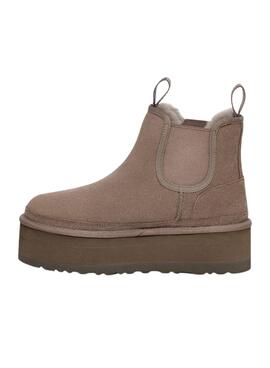 Botas UGG Neumel Platform Chelsea Marrón Mujer