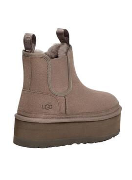 Botas UGG Neumel Platform Chelsea Marrón Mujer