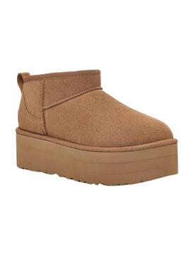 Botas UGG Classic Ultra Mini Platform Marrón Mujer