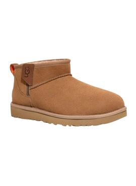 Botines UGG Classic Ultra Mini Zip Marrón Hombre