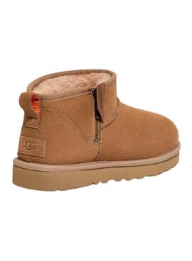 Botines UGG Classic Ultra Mini Zip Marrón Hombre