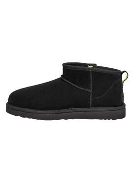 Botas UGG Classic Ultra Mini Zip Negro Para Hombre