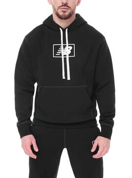 Sudadera New Balance Brushed Negro Hombre