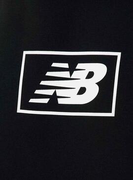 Sudadera New Balance Brushed Negro Hombre