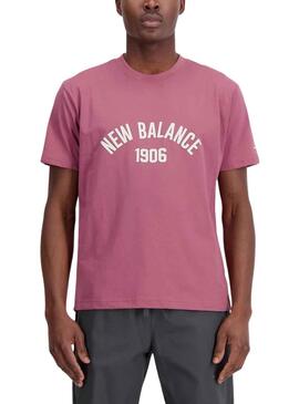 Camiseta New Balance Essvartee Rosa para Hombre