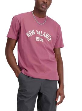 Camiseta New Balance Essvartee Rosa para Hombre