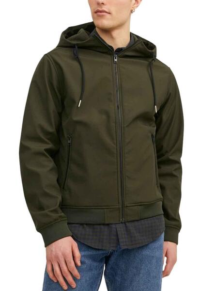 Chaqueta Jack And Jones Softshell Verde Hombre