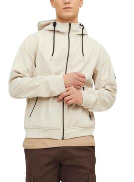 Chaqueta Jack And Jones Softshell Beige Hombre