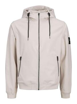 Chaqueta Jack And Jones Softshell Beige Hombre