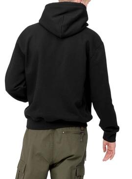 Sudadera Carhartt con capucha Hooded negra unisex