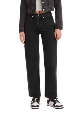 Pantalón Vaquero Levis 94 Holgados Negro Mujer