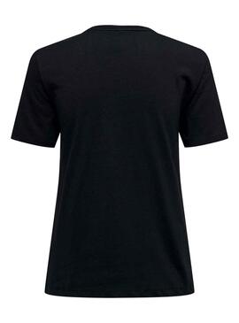 Camiseta Only Jenna Life Reg Negro para Mujer