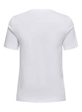 Camiseta Only Jenna Life Reg Blanco para Mujer