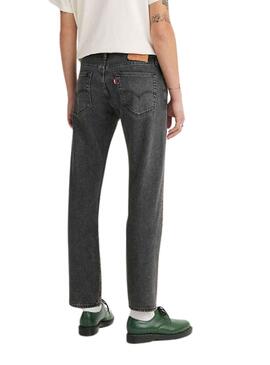 Pantalón Vaquero Levis 501 Crop Gris Hombre