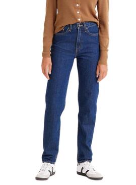 Pantalón Vaquero Levis 80S Mom Jeans Azul Mujer