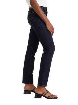 Pantalón Vaquero Levis 724 High Rise Marino Mujer