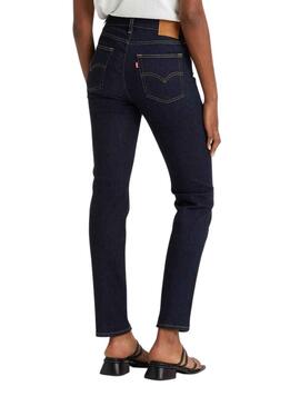 Pantalón Vaquero Levis 724 High Rise Marino Mujer