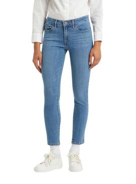 Pantalón Levis 711 Skinny New Azul para Mujer