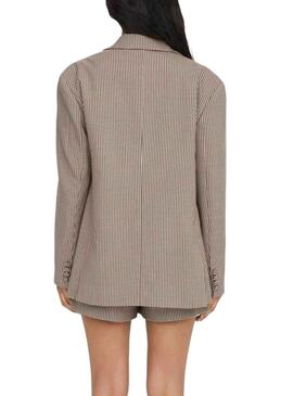 Blazer Only Molly Check Marrón para Mujer