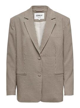 Blazer Only Molly Check Marrón para Mujer