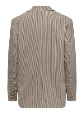 Blazer Only Molly Check Marrón para Mujer