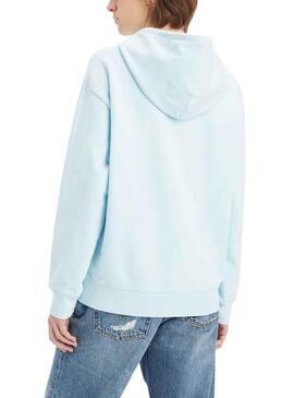 Sudadera Levis Standard Hoodie Azul para Mujer