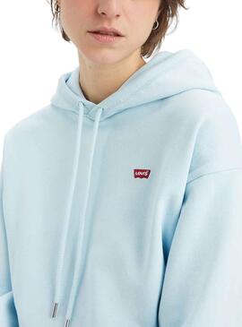 Sudadera Levis Standard Hoodie Azul para Mujer