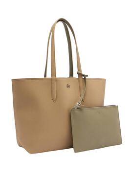 Bolso Lacoste Shopping Bag Reversible Beige Mujer