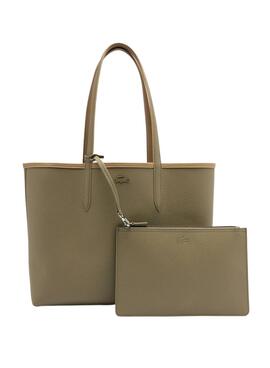 Bolso Lacoste Shopping Bag Reversible Beige Mujer