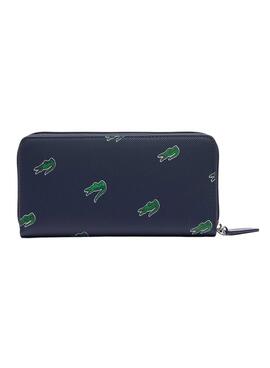 Cartera Lacoste Zip Wallet Marino para Mujer