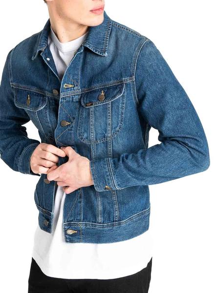 Chaqueta cazadora vaquera tejana color Azul para Hombre