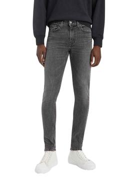 Pantalón Vaquero Levis Skinny Taper Gris Hombre