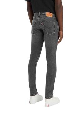 Pantalón Vaquero Levis Skinny Taper Gris Hombre